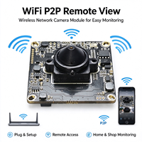 38x38mm Wifi IP Kamera Modülü P2P Kablosuz Kamera Kartı İğne Deliği Lensi 1080P 720P Güvenlik İzleme için OEM ODM