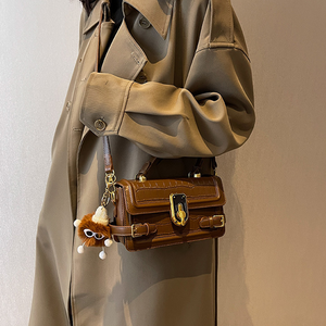 Sac à main pour femme tendance et très vendu, sac bandoulière pour femme simple de couleur unie, sac à main rétro pour femme - Product Image 3