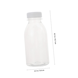 ขวดเครื่องดื่มพลาสติก PET ใส ขนาด 10 ออนซ์ 300 มล. ปลอดสาร BPA เกรดอาหาร แบบกำหนดเองได้ - Product Image 2