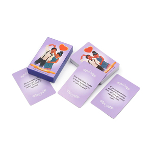 Textuur Embossing Uv-Printen Op Maat Gemaakte Sex-Leuke Kaartspellen En Volwassenen Intiem Kaartspel Met Zoemer Opvouwbaar Tafelkaartenspel - Product Image 3