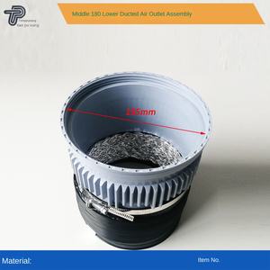 <span class=keywords><strong>Hotte</strong></span> <span class=keywords><strong>de</strong></span> <span class=keywords><strong>cuisine</strong></span>, ventilation, sortie d'air d'évacuation, tube télescopique en aluminium noir enduit, 1810 mm x 1 m - Product Image 2