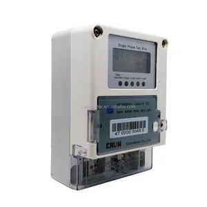 Medidor de energia remoto de leitura, medidor inteligente de fase única do design original da leitura com comunicação gprs/rf/plc