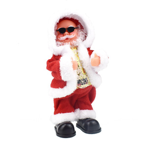 Nouveauté Cadeaux de Noël drôles Chapeaux mobiles portant des lunettes de soleil Musique électrique Père Noël - Product Image 2