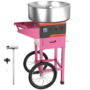 Commercial grade kids outdoor party electric sugar floss maker machine with cart cotton candy machine