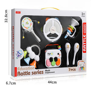 MILI, juego de juguetes educativos multifuncionales para bebés, instrumento de iluminación musical, sonajero ligero, funciona con batería, estilo de Piano Handbell - Product Image 1