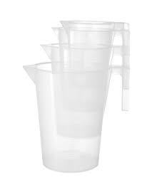 Pichet doseur transparent HALO Deluxe en plastique avec poignée confortable et bec verseur, carafe graduée pour la cuisine domestique, la pâtisserie et le commerce - Product Image 6