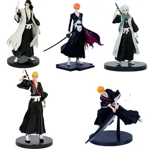 Minrong tokoh pemutih 5 gaya Kurosaki Ichigo Urahara Kisuke Hitsugaya Toushirou tokoh aksi Anime Model kartun Jepang