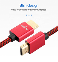 Câble HDMI2.0 ULT-unite 1M/1.5M 2M 3M Rouge Argent Gris 4K 60Hz Câble HDMI Mâle-Mâle Câble HDMI 4k pour Ordinateurs