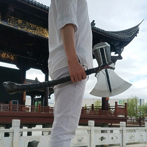 Mousse PU Viking <span class=keywords><strong>Moyen</strong></span> Âge Médiéval Hache Jouet Arme - Product Image 3