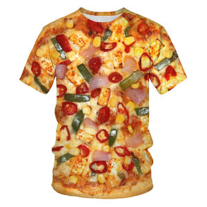 Nuova Maglietta Estiva da Uomo Casual con Stampa 3D a Tema Fast Food: Hamburger, Patatine e Pollo - Product Image 3