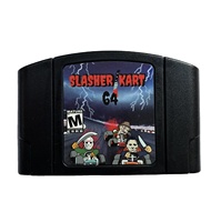 Cartouche de jeu NTSC anglaise Hack N64 SLASHER Kart 64 pour carte de jeu N64