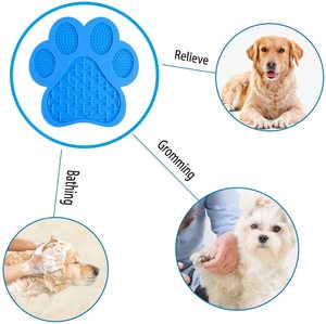 Tapete de Lamber em Forma de Pata para Animais de Estimação, Acessórios para Cães, Tapete para Reduzir a Velocidade de Alimentação - Product Image 4