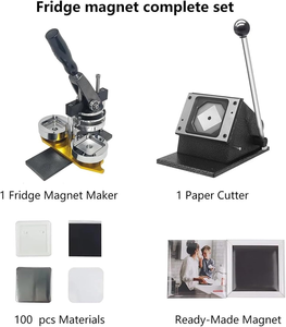 Bán Tự Động Tủ Lạnh Nam Châm Máy Cho 50*50Mm <span class=keywords><strong>2</strong></span>*2Inch Nam Châm Điều Kiện Mới Của Nhãn Hiệu Cấp Cho Pin Huy Hiệu Làm Thép Nhựa - Product Image 3