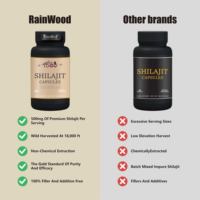 GMP Capsule de Shilajit d'approvisionnement en usine Capsules de Shilajit de marque privée Capsules de Shilajit de l'Himalaya pur 16000mg