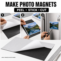 Feuille de papier photo magnétique composite en caoutchouc flexible permanent Dowell Industrial avec adhésif pour le poinçonnage et le moulage
