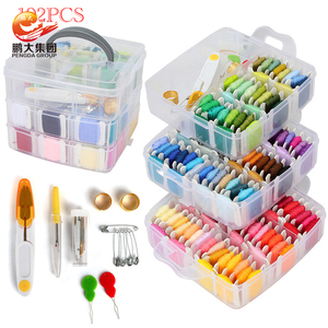 Points de croix multicolores, 150 couleurs, ensemble de fils de broderie - Product Image 1