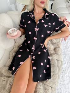 Pigiami da <span class=keywords><strong>Donna</strong></span> all'Ingrosso, Abbigliamento da Notte, Vestito da Notte Carino in Poliestere, Pigiama Intero <span class=keywords><strong>per</strong></span> <span class=keywords><strong>Casa</strong></span> - Product Image 2