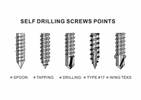 IHW-tornillo de techo con autoperforación, arandela de Unión EPDM
