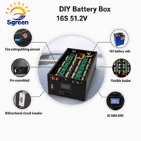 Stock entrepôt Chine – Kits de boîtiers DIY 16S48V 280Ah 314Ah 330Ah 51.2V 15Kwh 16kw pour batterie LiFePO4 avec BMS et écran