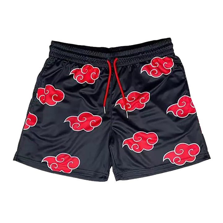Custom Polyester Drawstring Single Layer Mesh Basketball Shorts Quick Dry Men Sublimation Print an Anime X Gym Mesh Shorts