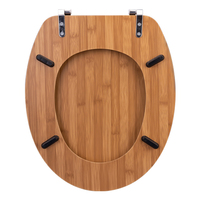 Salle de bain Eco Friend Bambou Bois Naturel Bambou Siège de Toilette Rond 18 "Norme Européenne