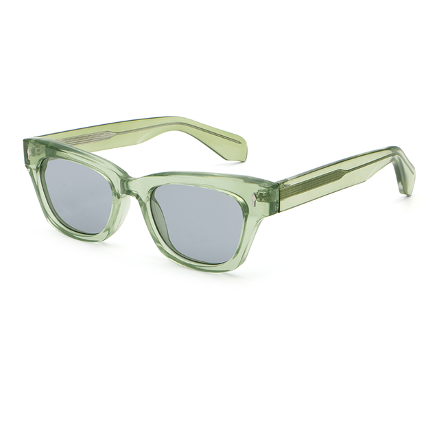 Unisex High-End Retro Square Full Rim Frame UV400 Multi-Colored Fashion Lightweight Comfortable Durable Wholesale Sunglasses