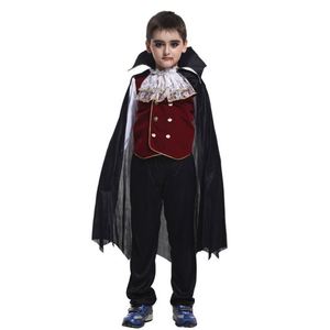 Costume de vampire d'Halloween pour garçons, déguisement de fête sur le thème de la télévision et du cinéma pour enfants - Product Image 2