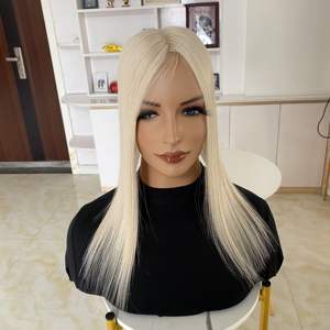 Topper de Cabello Humano para Mujer, Base Mono de 5x6 Pulgadas, Cabello Virgen Europeo Ruso con Cutícula Intacta y Alineada, Color Rubio Claro - Product Image 5