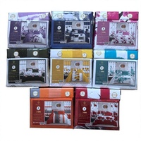 Ensemble de draps plats blancs respirants à poches profondes pour hôtel, 4 pièces, en microfibre, avec drap-housse et taies d'oreiller, OEM