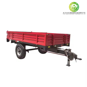 2-Wheel <b>Walking</b> Tractor Trailer for Farm Use with New Tire Components Agricultural Trailer - Product Image 1