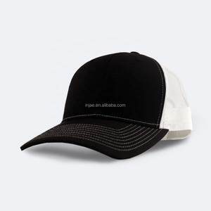 หมวกแก๊ปทรงสปอร์ตสไตล์สตรีท ปักโลโก้ตามสั่ง คุณภาพสูง หมวก Trucker 6 แผง ปักลาย 3 มิติ ขายส่ง หมวกตาข่าย ปีกโค้งเล็กน้อย - Product Image 5