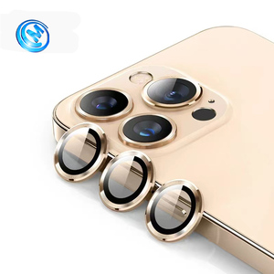 Lente protectora de lente de cámara para iPhone 13 14 15 Pro Max Anillo de metal Protector de lente de cámara de vidrio templado - Product Image 2