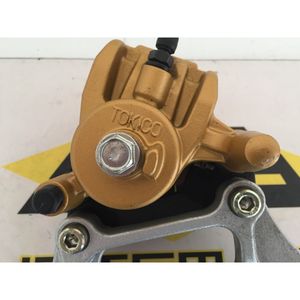 Nuova Pinza Freno Posteriore Flottante per Kawasaki ZX10R 2006-2007 Moto Stradale Tokico in Alluminio Dorato - Product Image 6