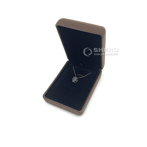 Premium <b>Brown</b> Suede Velvet Ring <b>Box</b> Elegant Jewelry Storage Case For Rings Custom Logo Wholesale Factory Direct Supply - Product Image 1
