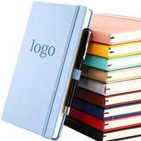Carnet de notes de bureau en cuir PU avec fermeture élastique, gaufré, pour réunions, directement de l'usine