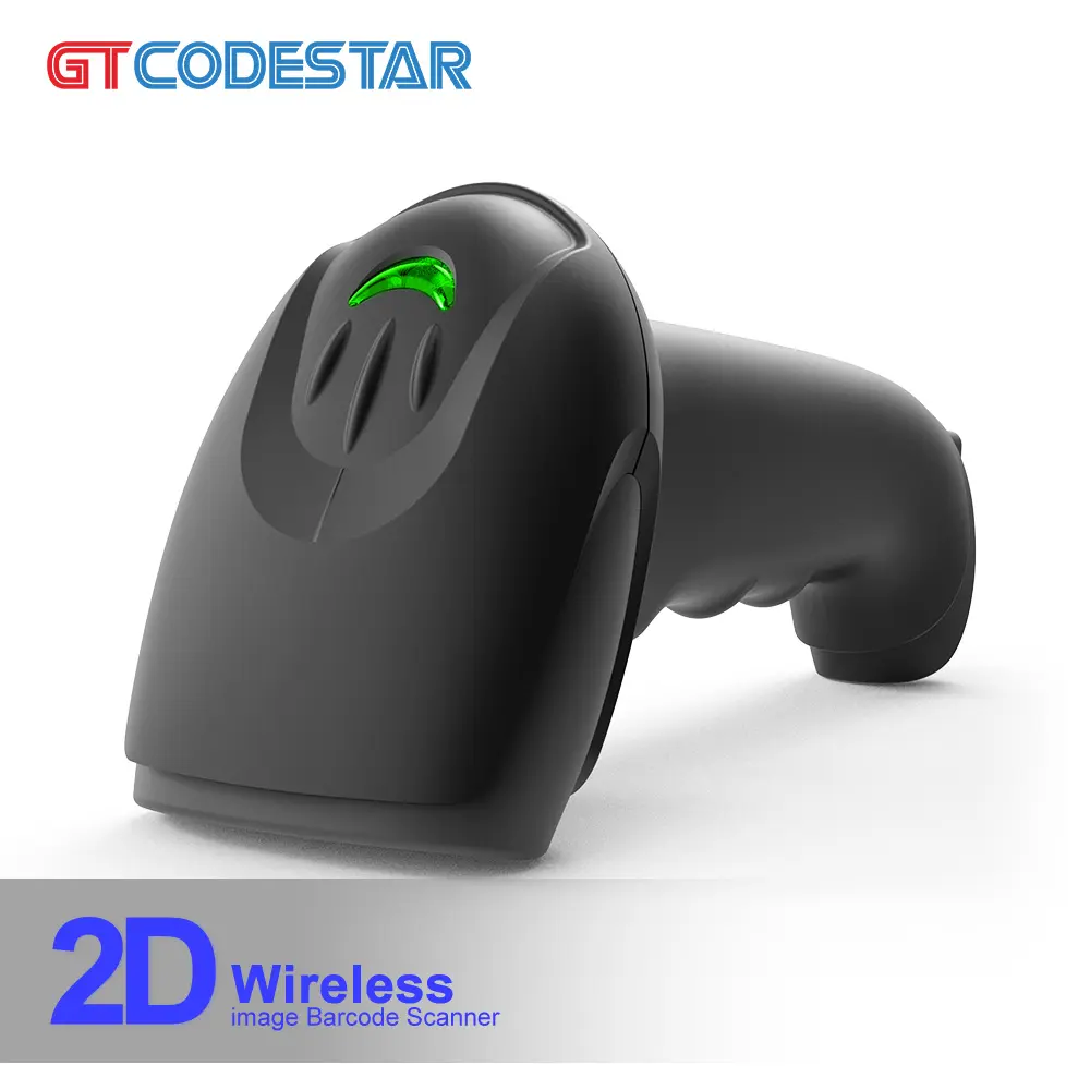 GTCODESTAR निर्माता हॉट वायरलेस मोबाइल हैंडहेल्ड 1D 2D स्कैनिंग वायरलेस बारकोड Qr कोड स्कैनर