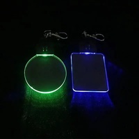 Porte-clés imprimé en acrylique 3D avec lumière LED