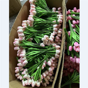 L-450 <strong>Reasonable</strong> Price PU Tulip <strong>Flowers</strong> Real Touch Latex Wedding <strong>Flower</strong> Mini Tulip <strong>Flowers</strong> Artificial for Decoration - Product Image 2