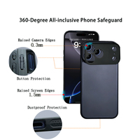 Casing Ponsel Minimalis 2-in-1 Premium Mewah dengan Sentuhan Kulit untuk iPhone 17/16/15/14/13/12 Pro Max, Casing Pelindung Khusus dengan Sentuhan Lembut