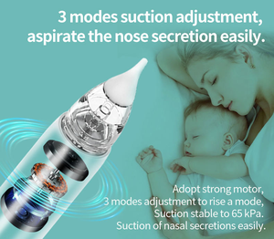 Succionador <span class=keywords><strong>de</strong></span> Nariz <span class=keywords><strong>de</strong></span> bebé 3 modos Succionador <span class=keywords><strong>de</strong></span> Nariz <span class=keywords><strong>de</strong></span> bebé y cabezal <span class=keywords><strong>de</strong></span> succión <span class=keywords><strong>de</strong></span> silicona <span class=keywords><strong>de</strong></span> grado alimenticio Luz nocturna y función <span class=keywords><strong>de</strong></span> música - Product Image 3