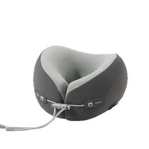 Almohada de Viaje en Forma de U con Espuma Viscoelástica, Almohada Refrescante de Seda de Hielo, Plegable y Portátil, para Siesta en la Oficina, en Gris, Rosa, Verde y Morado - Product Image 1