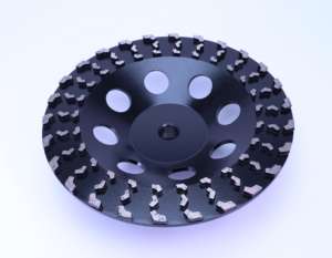 Herramienta de molienda de hormigón con rueda de copa de nuevo estilo negro de <span class=keywords><strong>7</strong></span> <span class=keywords><strong>pulgadas</strong></span> para <span class=keywords><strong>amoladora</strong></span> manual con <span class=keywords><strong>precio</strong></span> de fábrica - Product Image 2