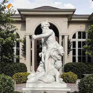 MILY Approvisionnement d'usine Taille humaine Statue faite à <span class=keywords><strong>la</strong></span> main Marbre classique <span class=keywords><strong>Dieu</strong></span> grec <span class=keywords><strong>de</strong></span> <span class=keywords><strong>la</strong></span> <span class=keywords><strong>mer</strong></span> Sculpture Poséidon - Product Image 1