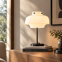 Lampe de table en verre nordique moderne, artistique et minimaliste, lumière décorative pour chambre à coucher, salon