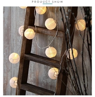 Populaire vente chaude intérieur extérieur tissu papier chinois lanterne LED fée fête jardin chaîne lumières vacances éclairage décoratif