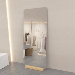 Espejo de pie LED de cuerpo entero minimalista para decoración del hogar, espejo de cristal grande multifuncional para diseño de interiores y uso decorativo - Product Image 3