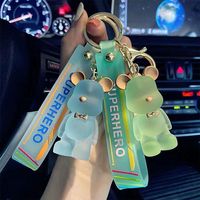 Porte-clés Ours Violent Créatif Tendance, Cadeau d'Anniversaire pour Couple, Pendentif pour Voiture et Sac, Vente en Gros