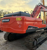 Excavatrice sur chenilles hydraulique Doosan DX340 d'occasion, très demandée, également disponible en modèles DX350, DX300, DX250 – Idéale pour la construction routière