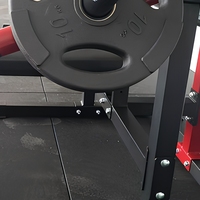 Banc de musculation réglable pour presse à pectoraux avec charge de plaques en acier, pour la musculation à domicile