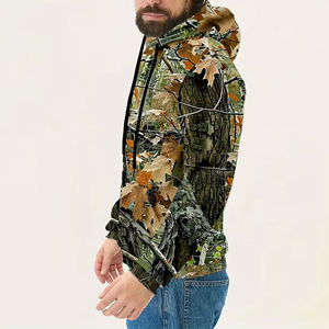 2025 nueva llegada invierno hombres camuflaje Sudadera con capucha impresión Digital transpirable Color personalizado 2 uds - Product Image 3